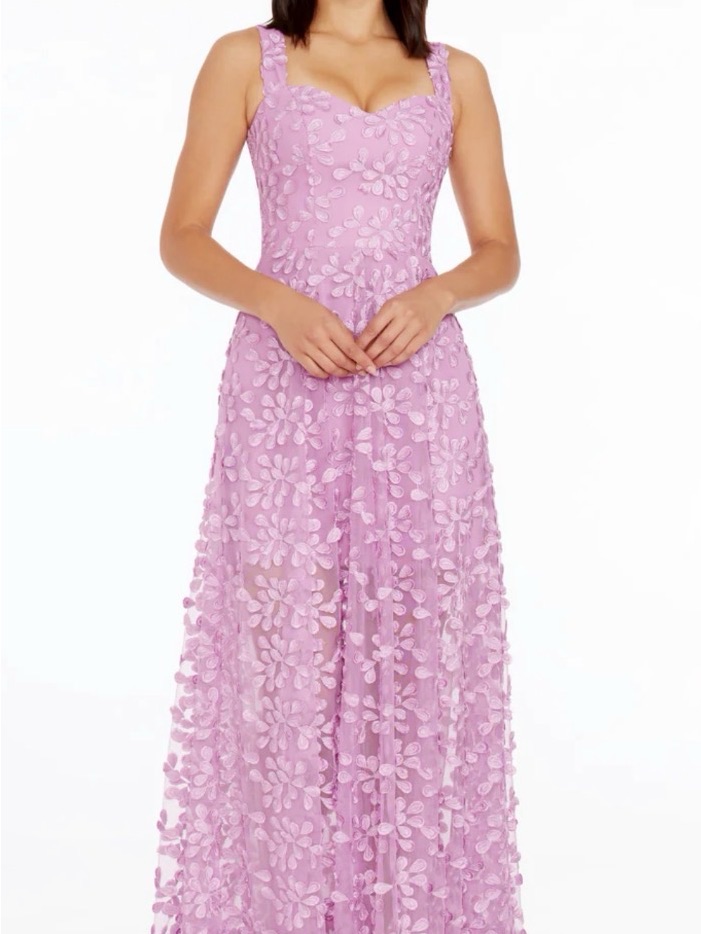 Dress The Population Lilac Floral Dress